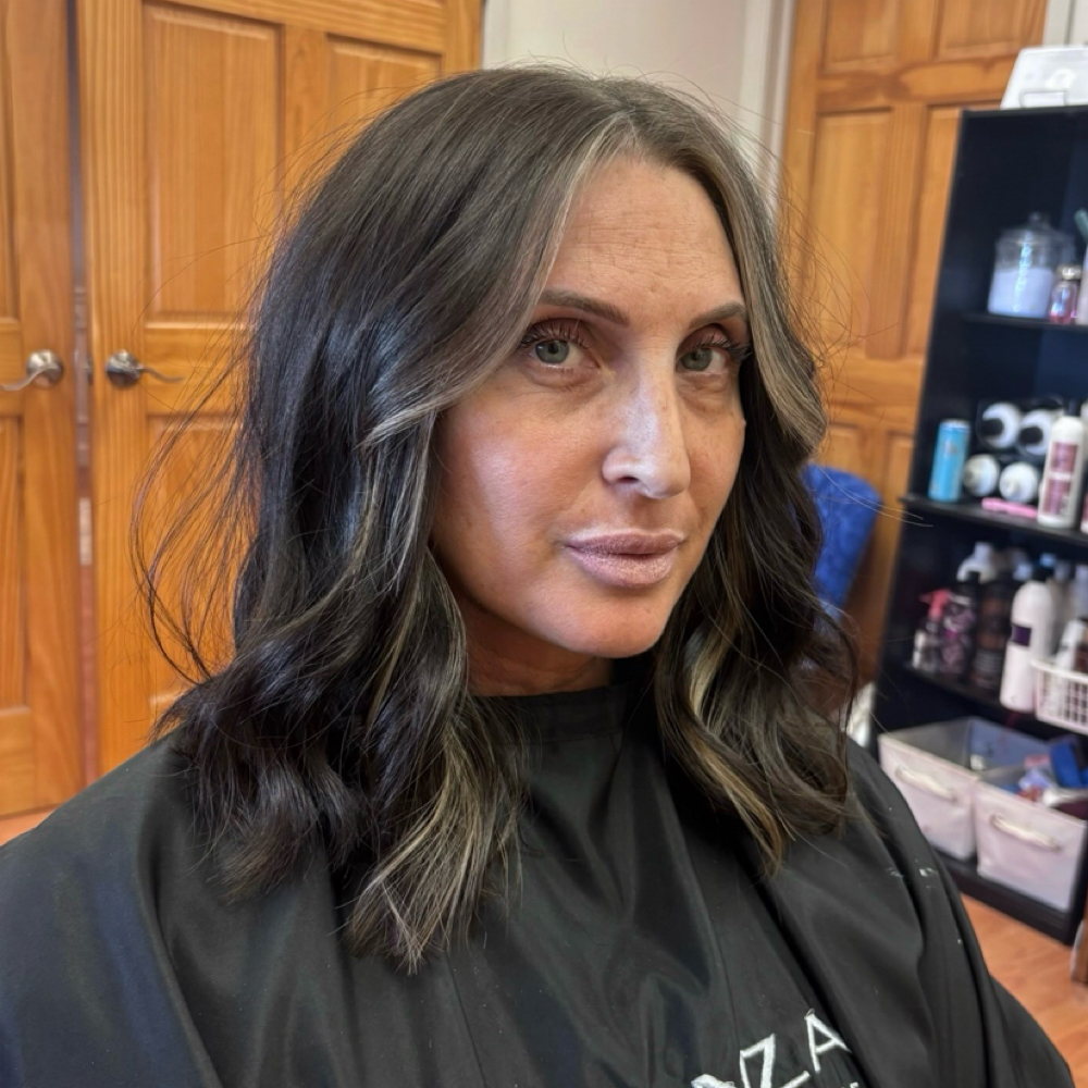 Face Framing Highlight + Blowout at Hair by Adrianna G in Cohoes, NY