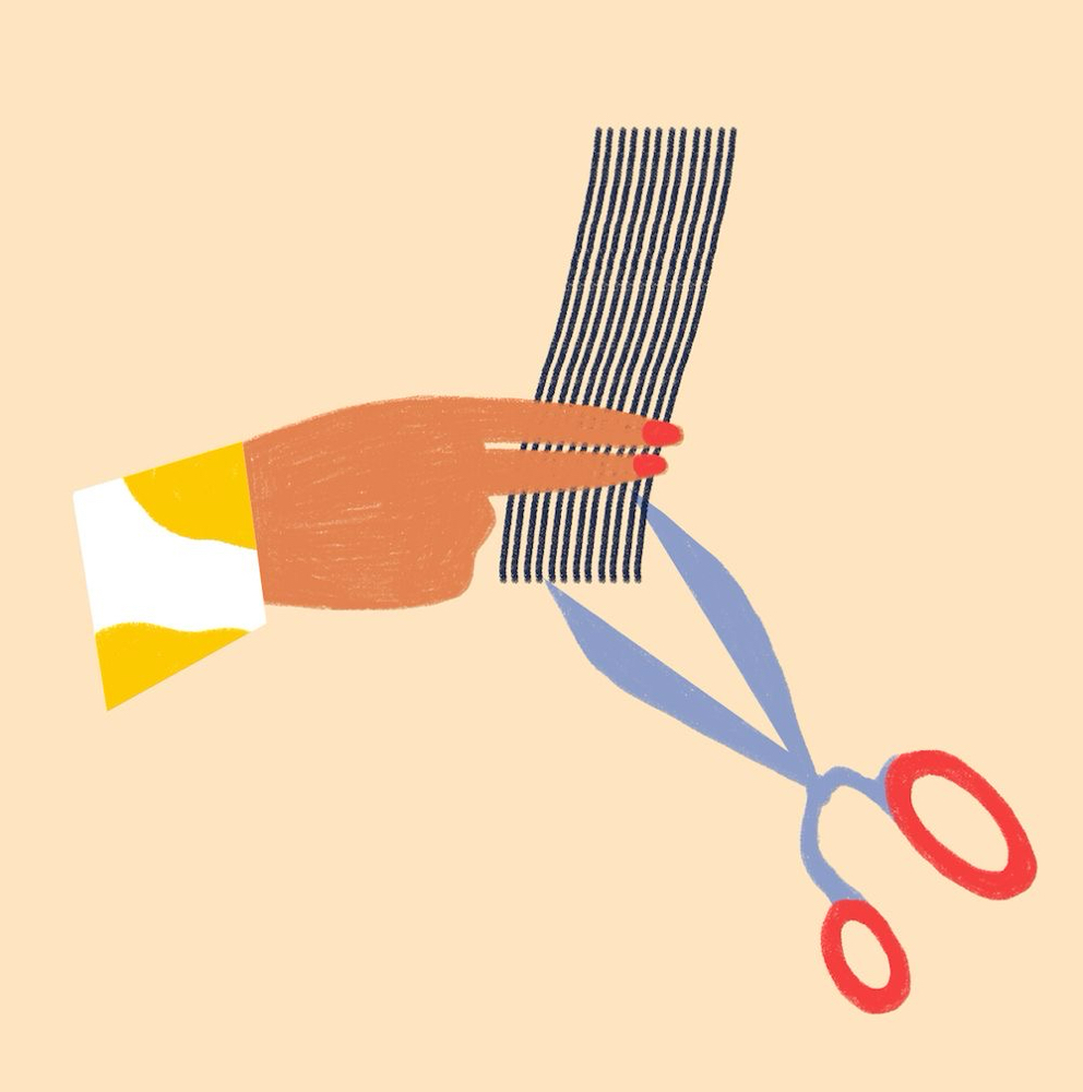 Medium length haircut