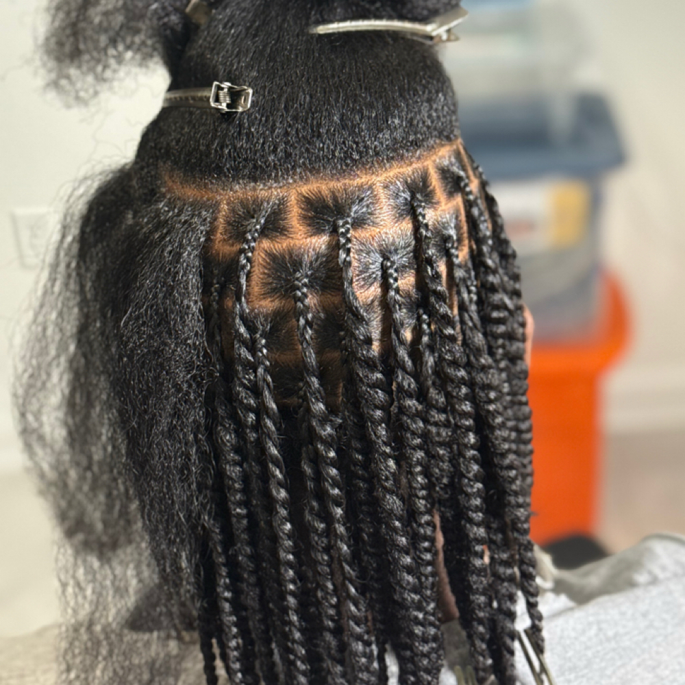 2 Strand Twists w/Natural Hair at OrigiNae Designs in Little Rock, AR