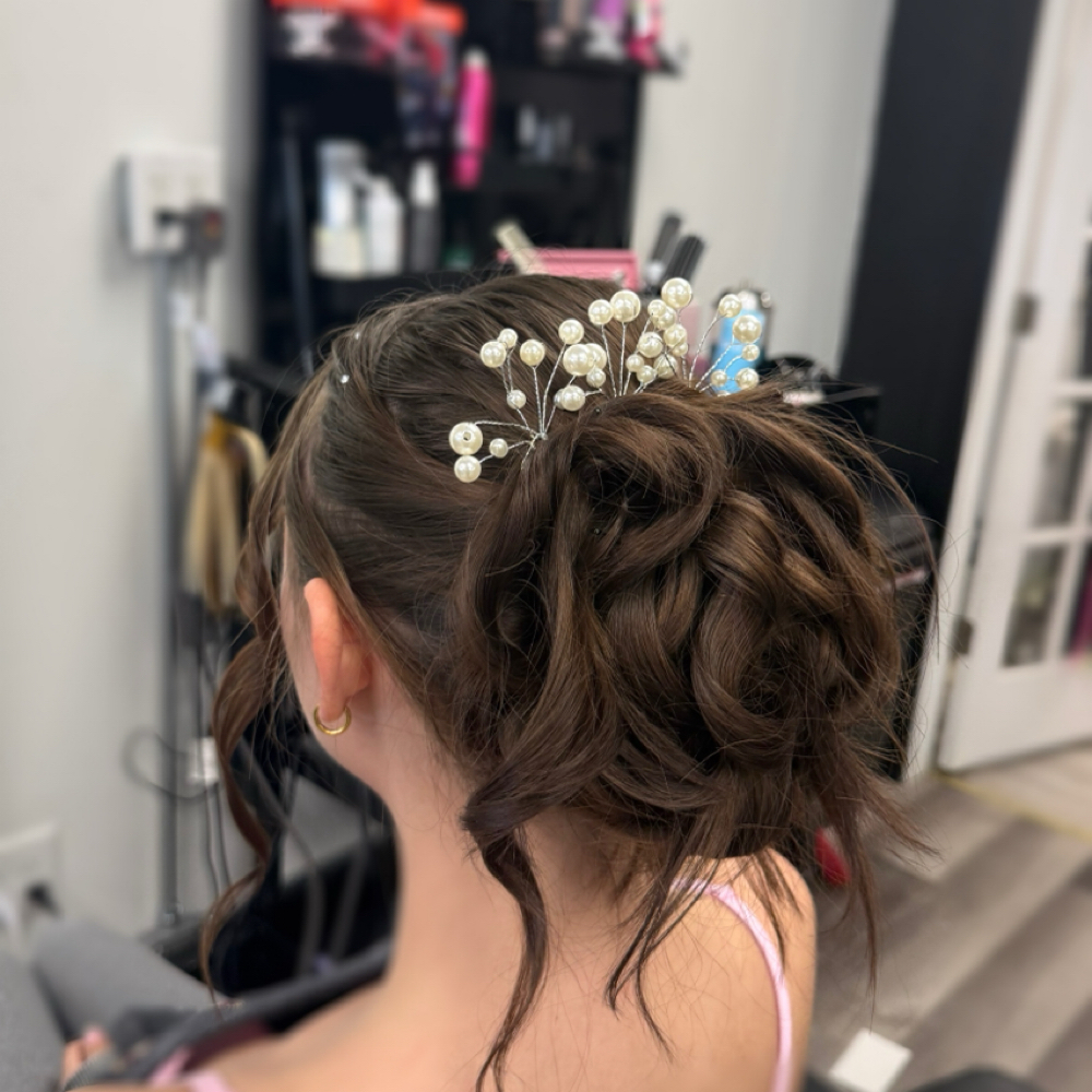 Bridal Hair at Grand Ave Beauty Co. in Beloit, WI