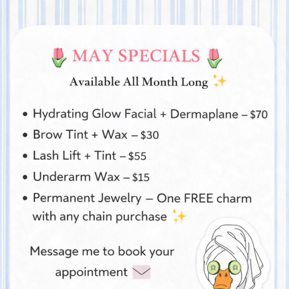 May Specials at Everlinked Beauty & Ink, Co. in Archdale, NC