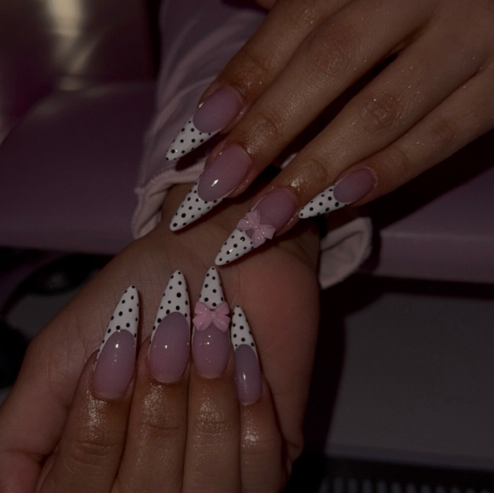 Long Acrylic at Pearlynailz in Pasadena, TX