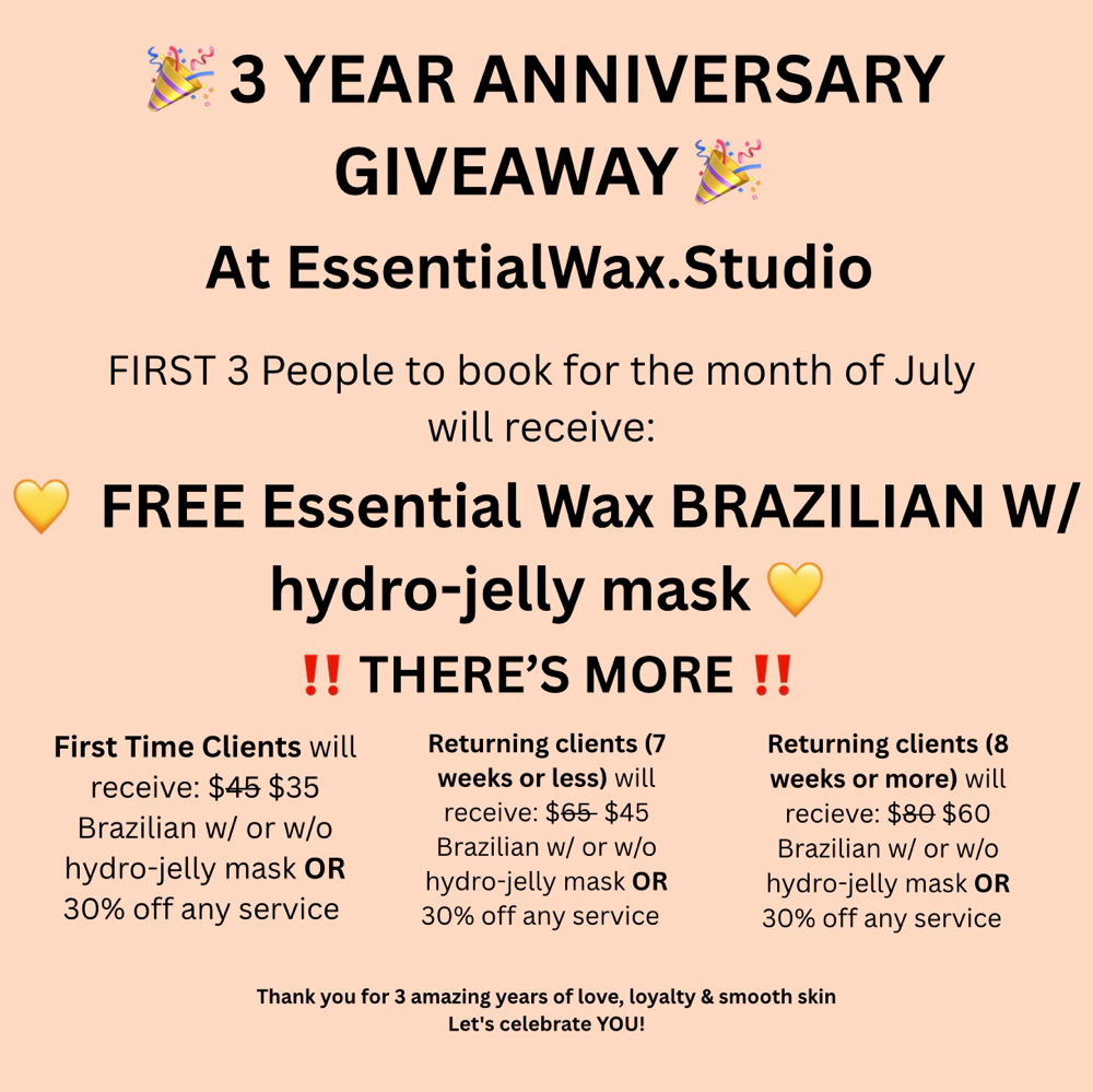 3 Year Anni. w/ special discount 🎉