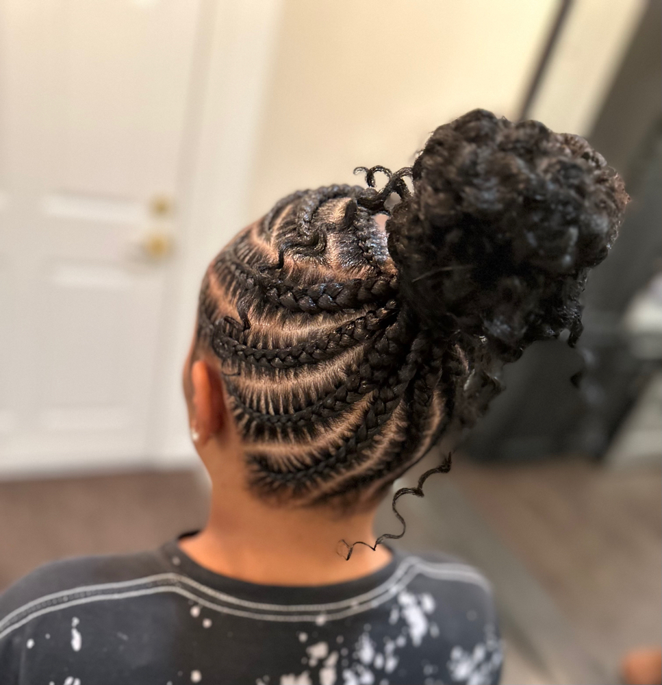 Stitched Boho High-Bun at Dreya The Artist in Grand Prairie, TX