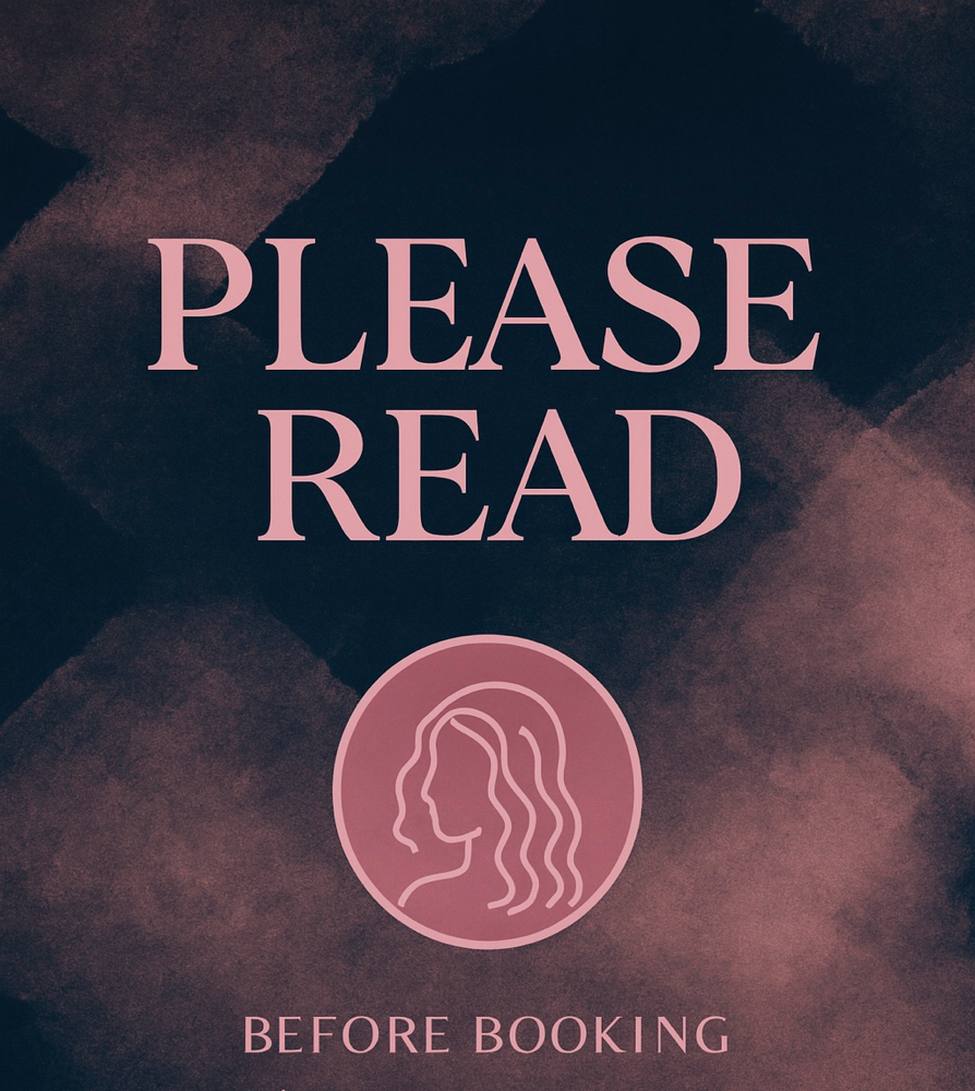 🚨BOOKING POLICY PLEASE READ📢