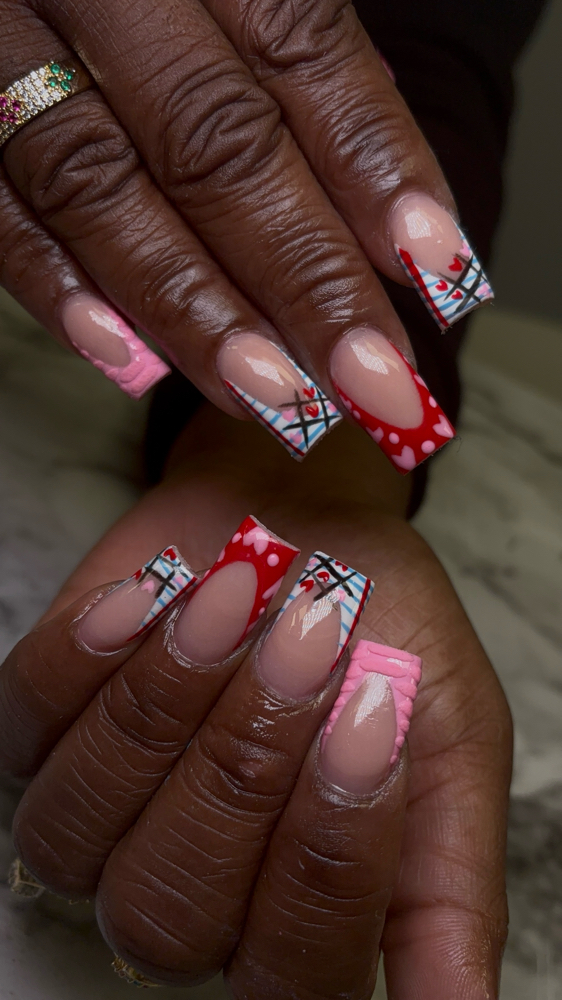 Medium Acrylic Nails at Divine Visionz LLC in North Charleston, SC