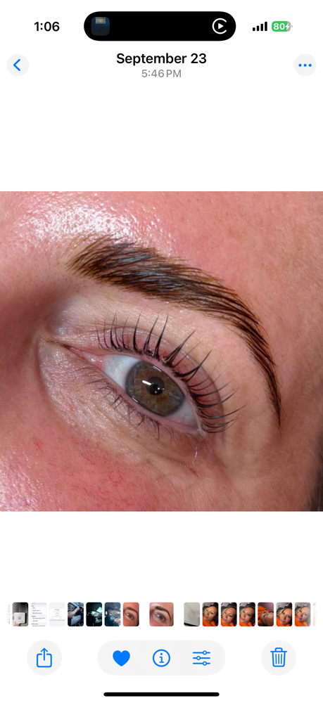 Brow Lamination + Tint