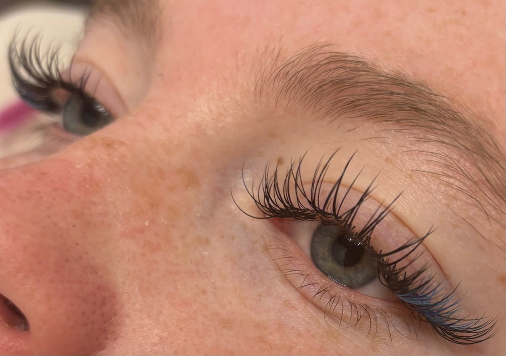 Colored Lash Outer Accent at Marci Moretti Esthetics in Jackson, MI