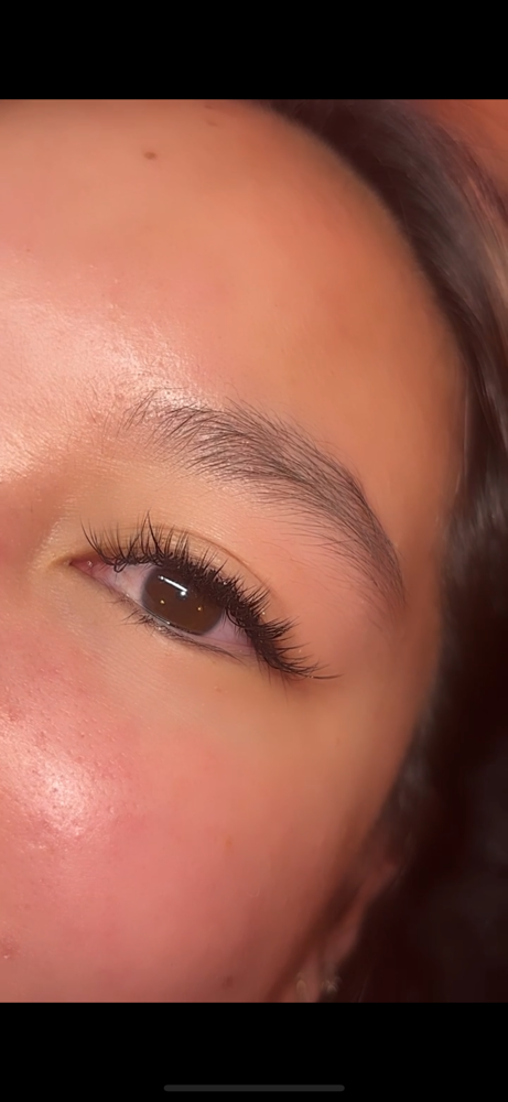 Wet look full set at Luxxlashes in woonsocket, RI