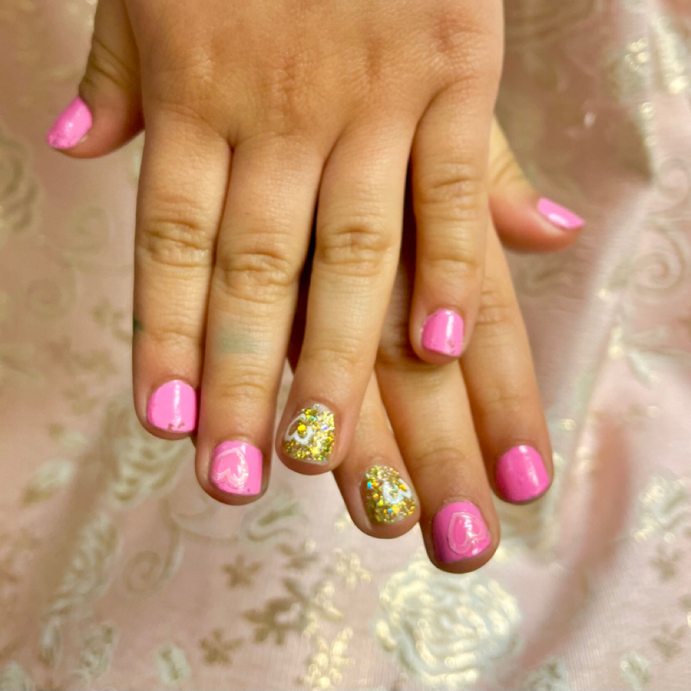 Kid Gel Manicure at The Cut Barn Salon in Cozad, NE