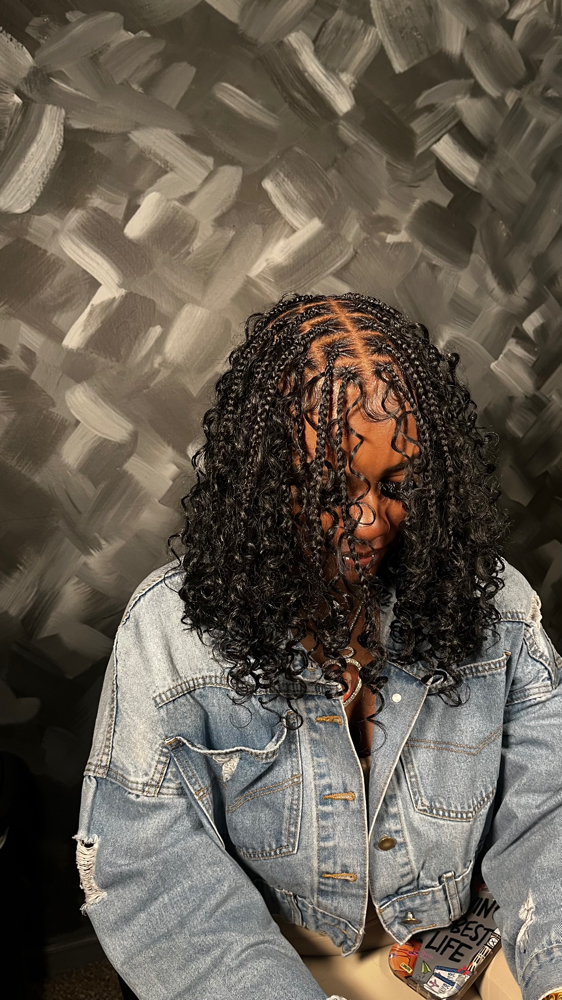 Medium Knotless Boho Bob