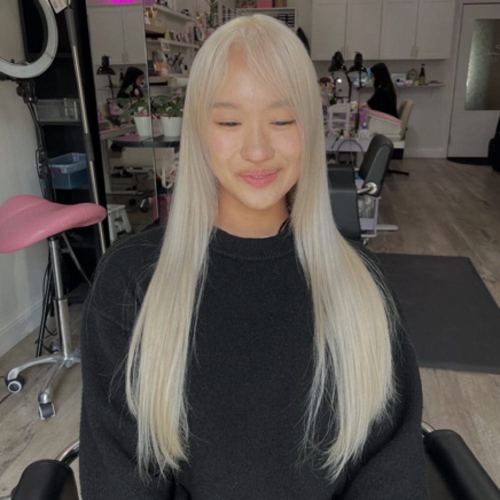Bleach & Tone Allover Long Hair at SnoozeMua in West Saint Paul, MN