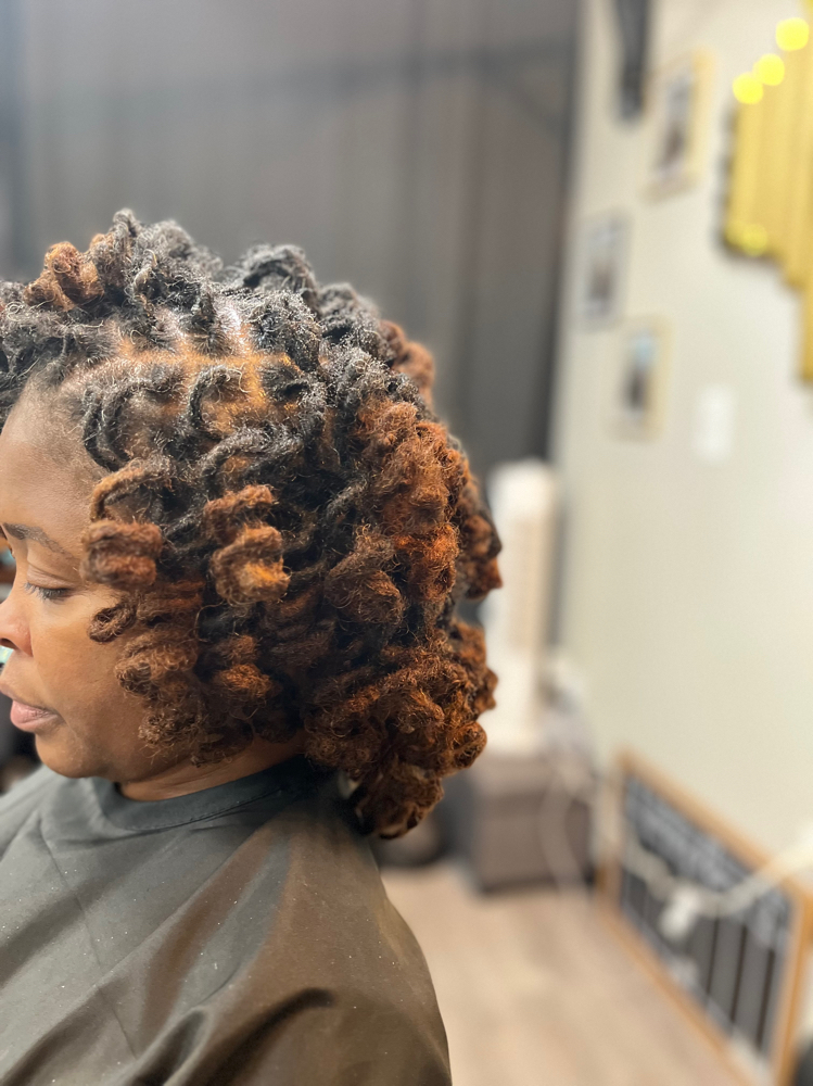 Rod Locs (curls) at Bebee's Hands in Valdosta, GA