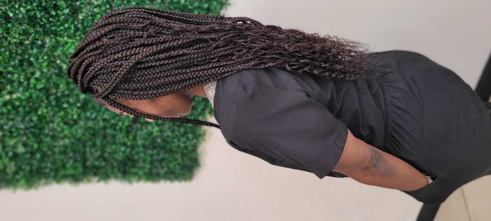 Knotless Braids Mid Back