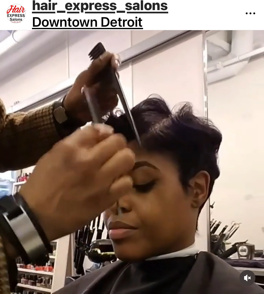 Short Style Relaxer / HairCut/Rinse