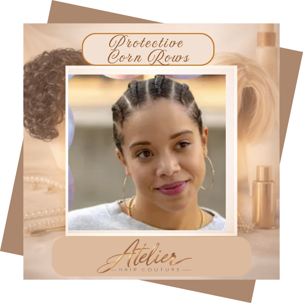Protective Cornrow Braids at Atelier Hair Couture in Texas, TX