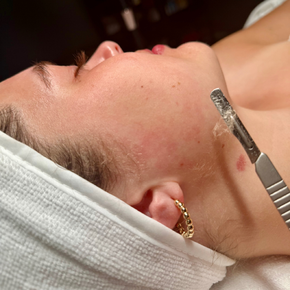 Custom Facial w/ Dermaplane at Bare + Blended by Brittany in Henderson, KY