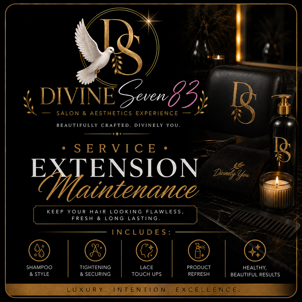 Extensions Maintenance at Divine Sevyn83 Salon & Aesthetics in Alexandria, LA