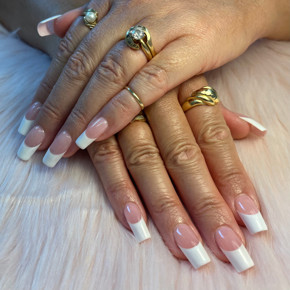 French Tip at Nails by Rayven in Muncie, IN