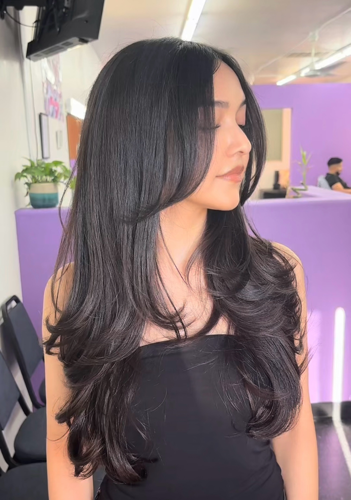 Haircut+ Blowout (Long/Thick Hair) at _hairbypaola in Phoenix, AZ