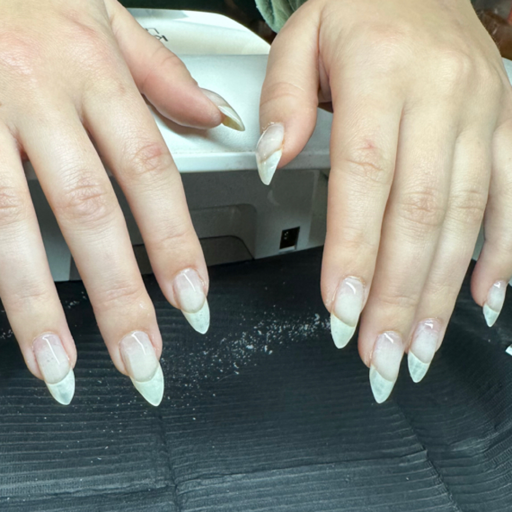 Hard Builder Gel Overlay at Malia's Manis in Buzzards Bay, MA