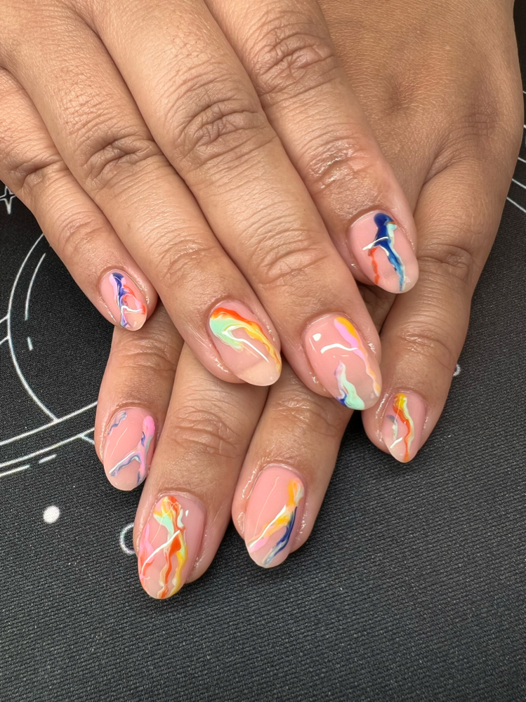 Gel Manicure With Level 1 Art