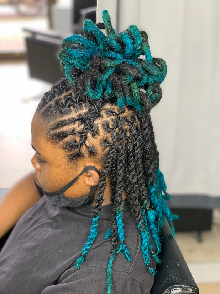 Locs Groom & Intricate Style