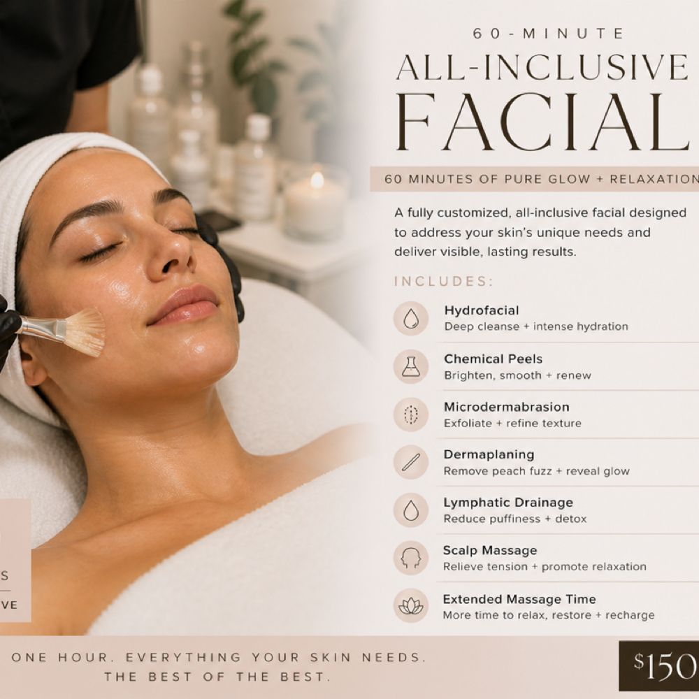 All Inclusive Facial at The Glow Firm in Fullerton, CA