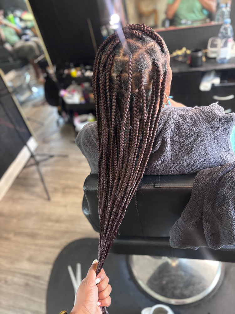 Medium/Large Knotless Braids at The Braid Boutique 706 in Augusta Ga, GA