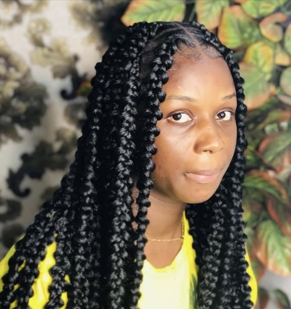 Butterfly locs W/Water wave hair at HouseoflocsandBraidsTX in Mansfield, TX