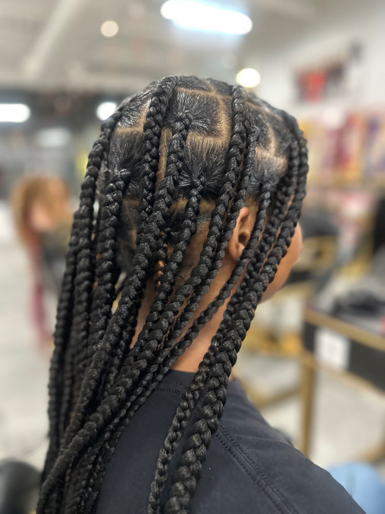 Large Knotless Braids