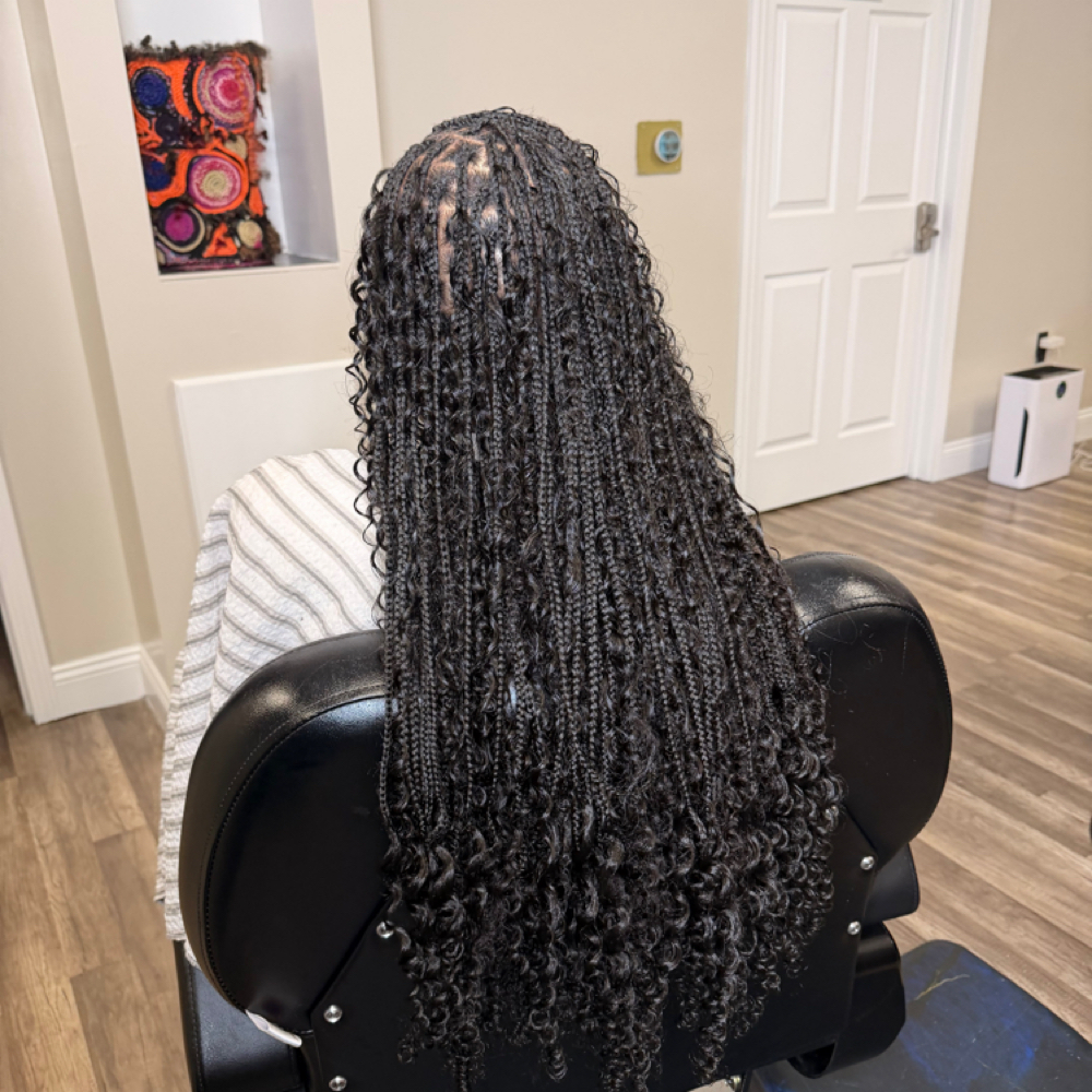 Small Boho Box Braids at My HandsofGrace in Clinton Township, MI