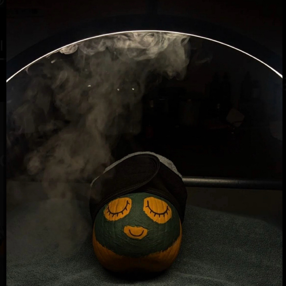 Oct. Spooky Pumpkin Mask at JazzelleSkin Co in Moore, OK