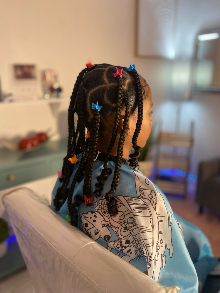 Kids Freestyle Knotless Braids