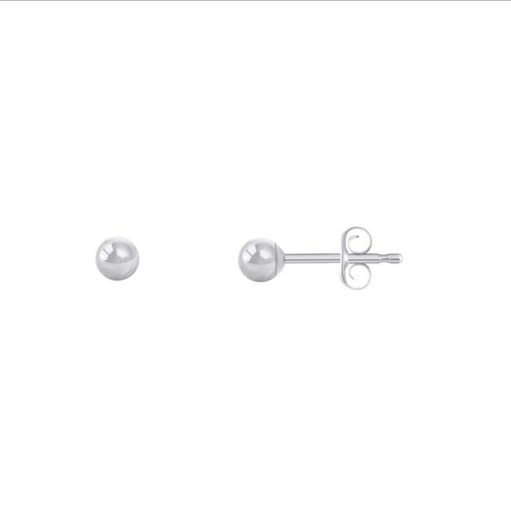 14k White Gold 3mm Ball at Airbella in Columbus, OH