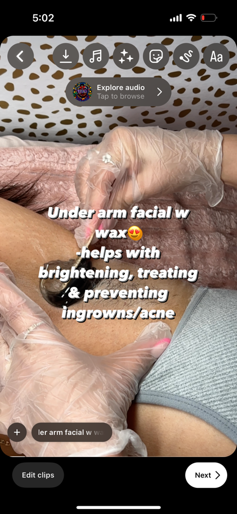 Under-Arm Enzyme Facial