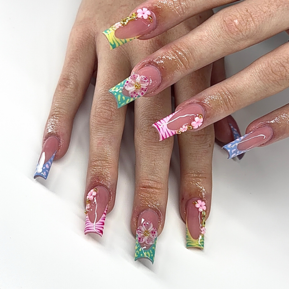 Medium/long acrylic refill at Ashleysbeautybar in Seffner, FL