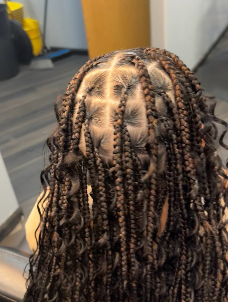 Large Knotless Braids