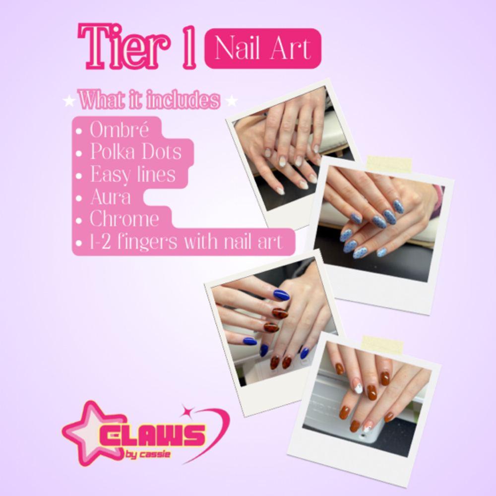 Tier 1 Nail Art at Claws By Cassie LLC in Canton, OH