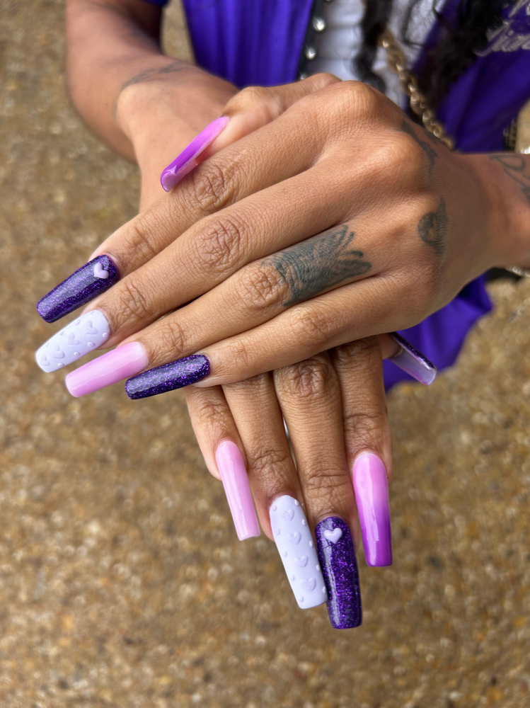 Acrylic full set - add tips
