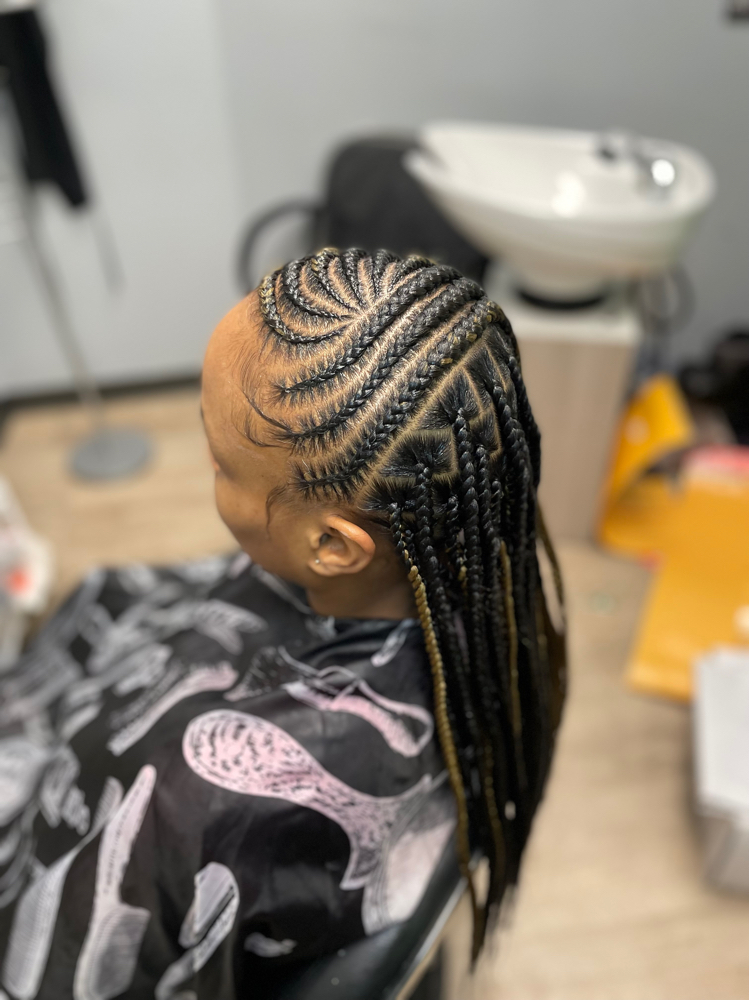 Lemonade Braids W/ Knotless Braids