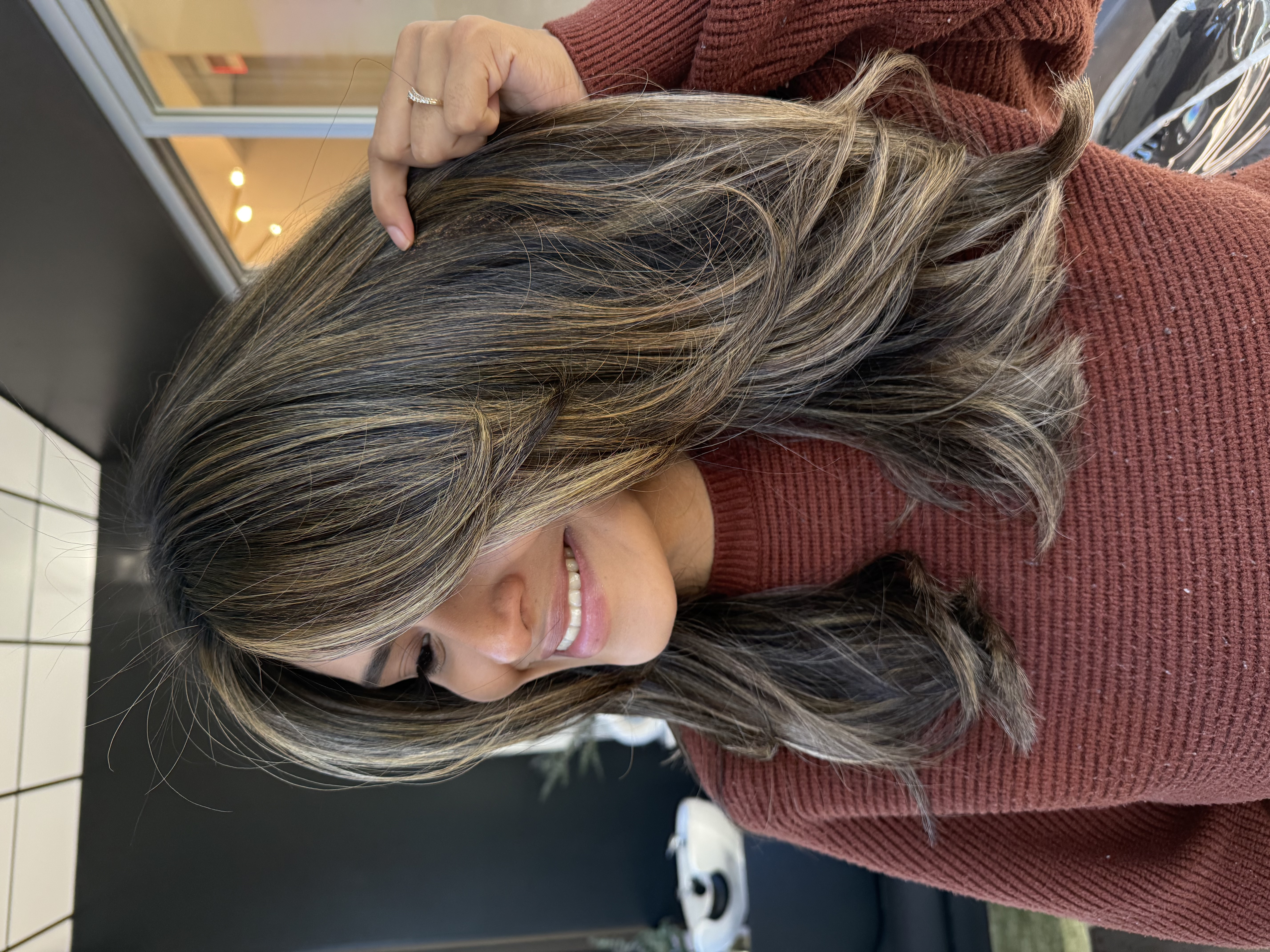 Partial balayage/Highlight at Marissa Ruvalcaba in Pleasant Hill, CA