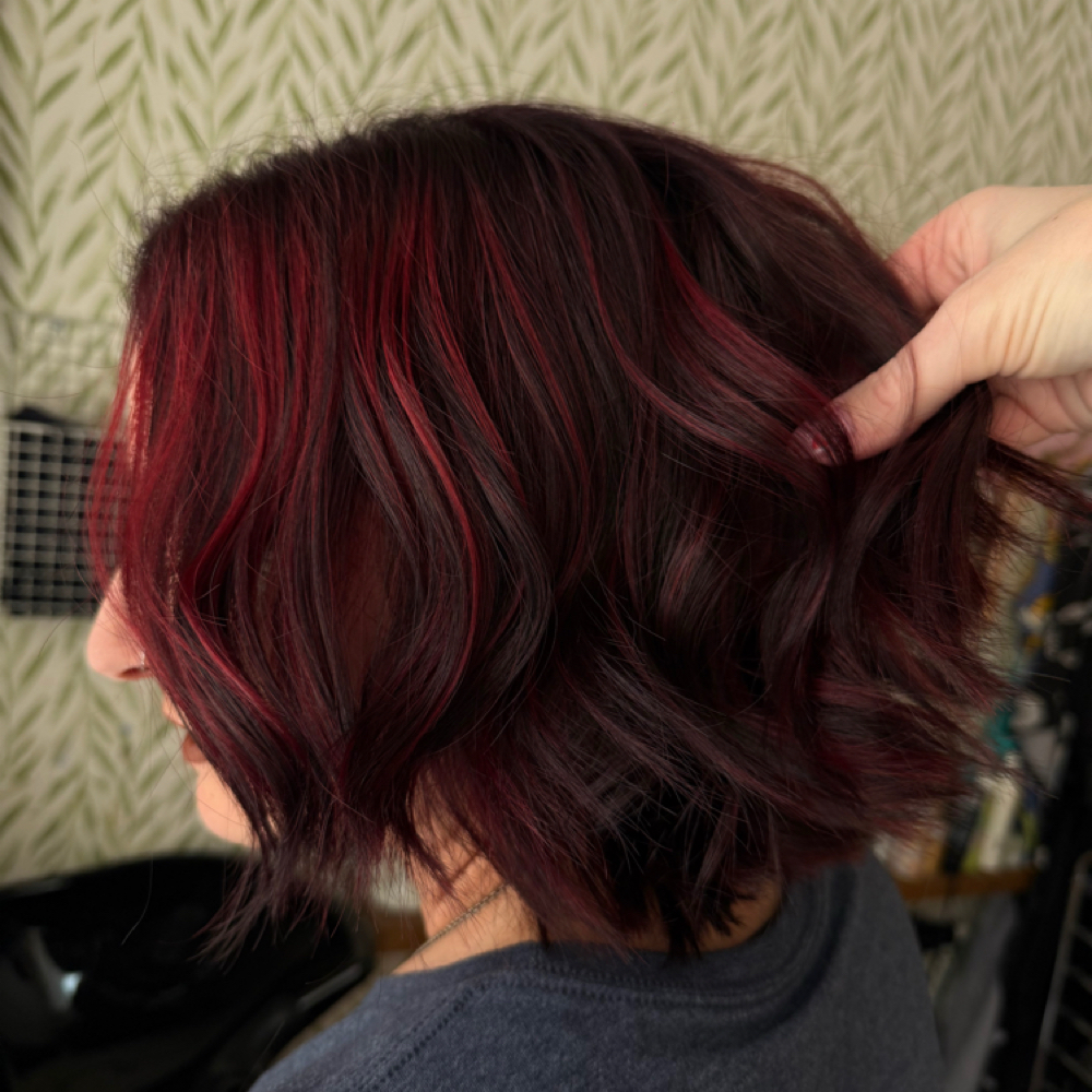Root Color W/ Haircut & Blowdry at Lumi Salon Studio in Locust Grove, VA