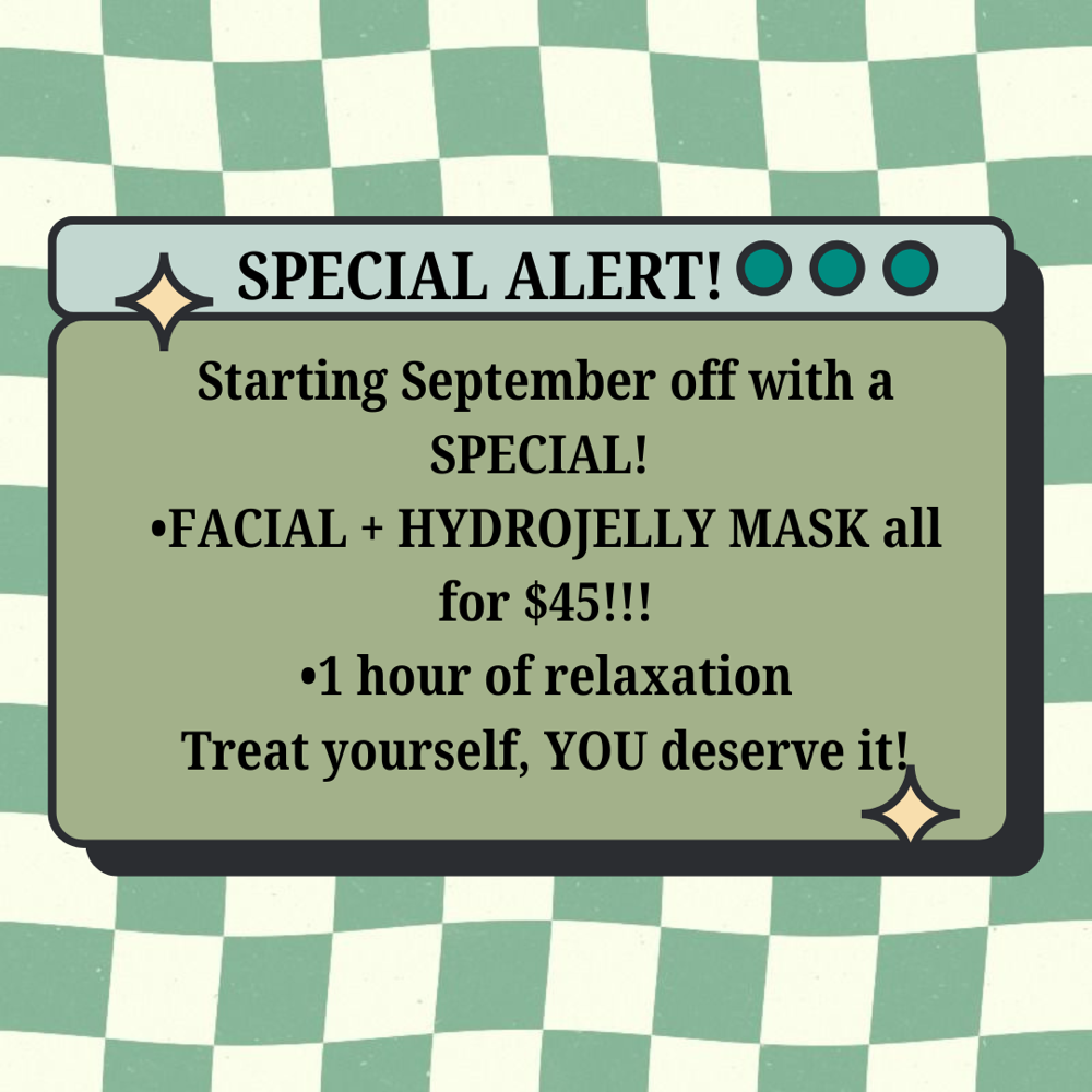 $45 FACIAL SPECIAL