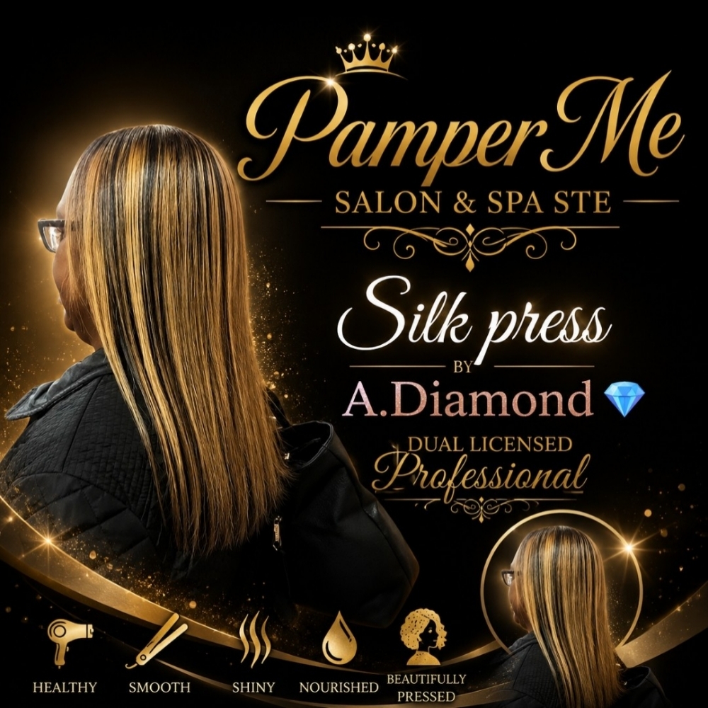 Silk Press at Pamper Me Salon & Spa Ste in Georgia, GA