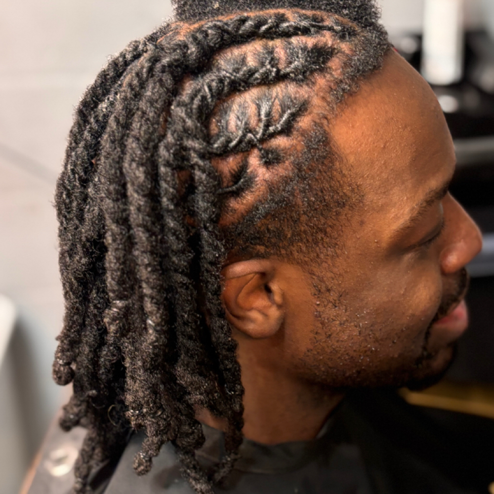 Retwist With Two Strand Style at BU Beauty Hair Studio in Riverview, FL