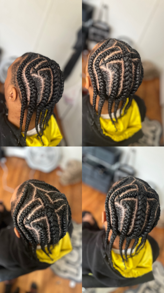 Chrome Cross Braids at BraidsByJinece in Wichita, KS