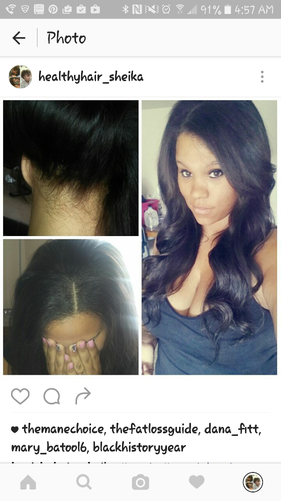 Sew-in With Leave Out