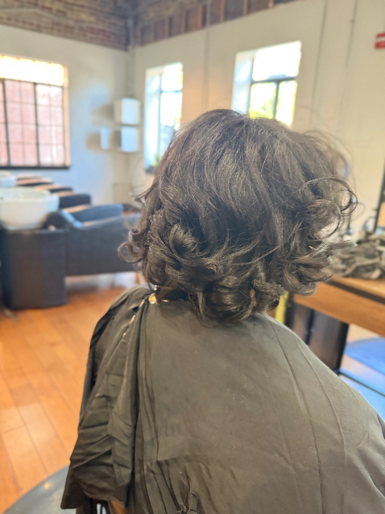 Roller Set at The Curl Pin in Alexandria, VA