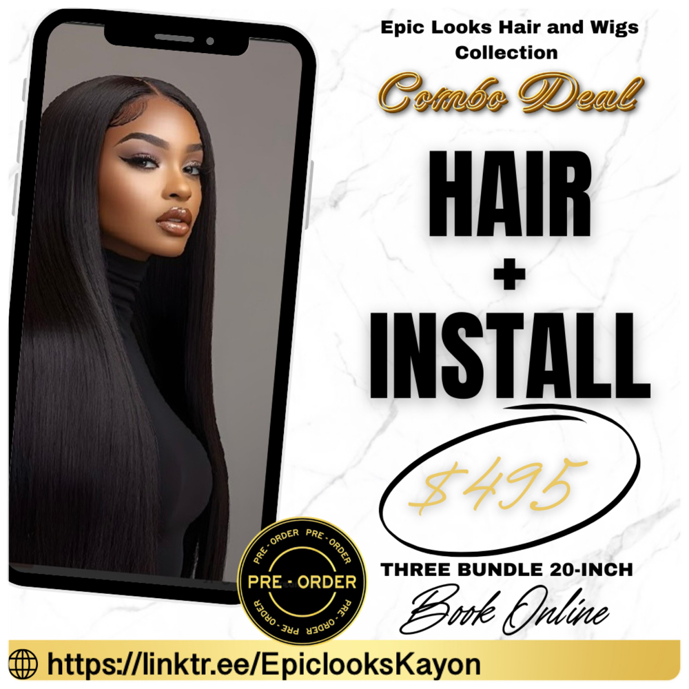 Hair & Sewing Package 20 Inch at Epic Looks Hair And Wigs Collection in Coral Springs, FL